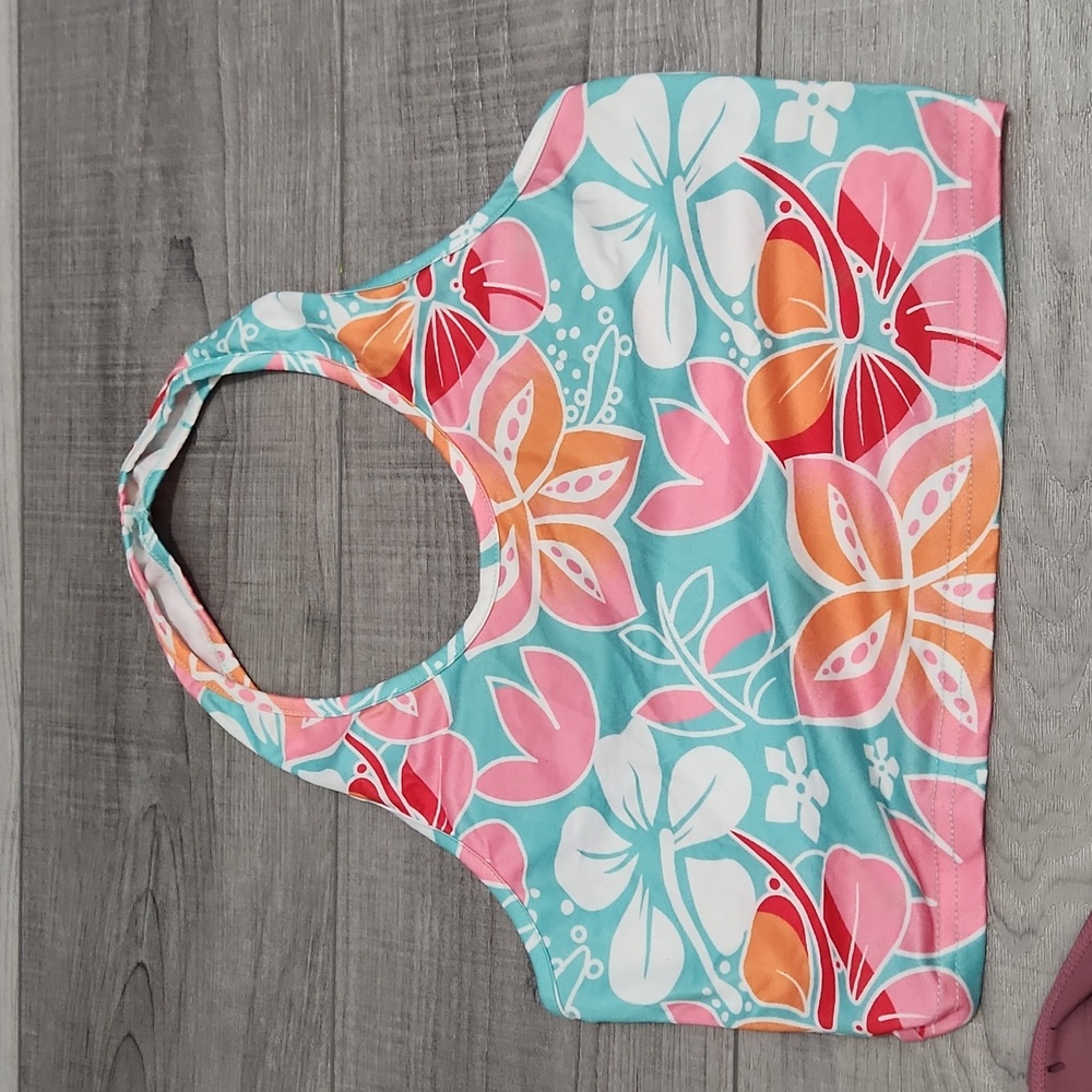 Halter tropical flower top